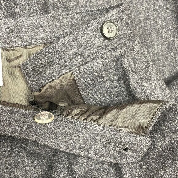 Vintage Pendleton 1950s 100% Virgin Wool A-Line Midi Skirt Academia Grey Size 2 - Picture 2 of 8